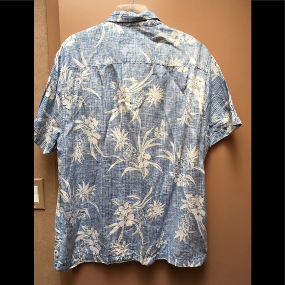 Men’s linen Tommy Bahama short sleeve shirt - Picture 2 of 4
